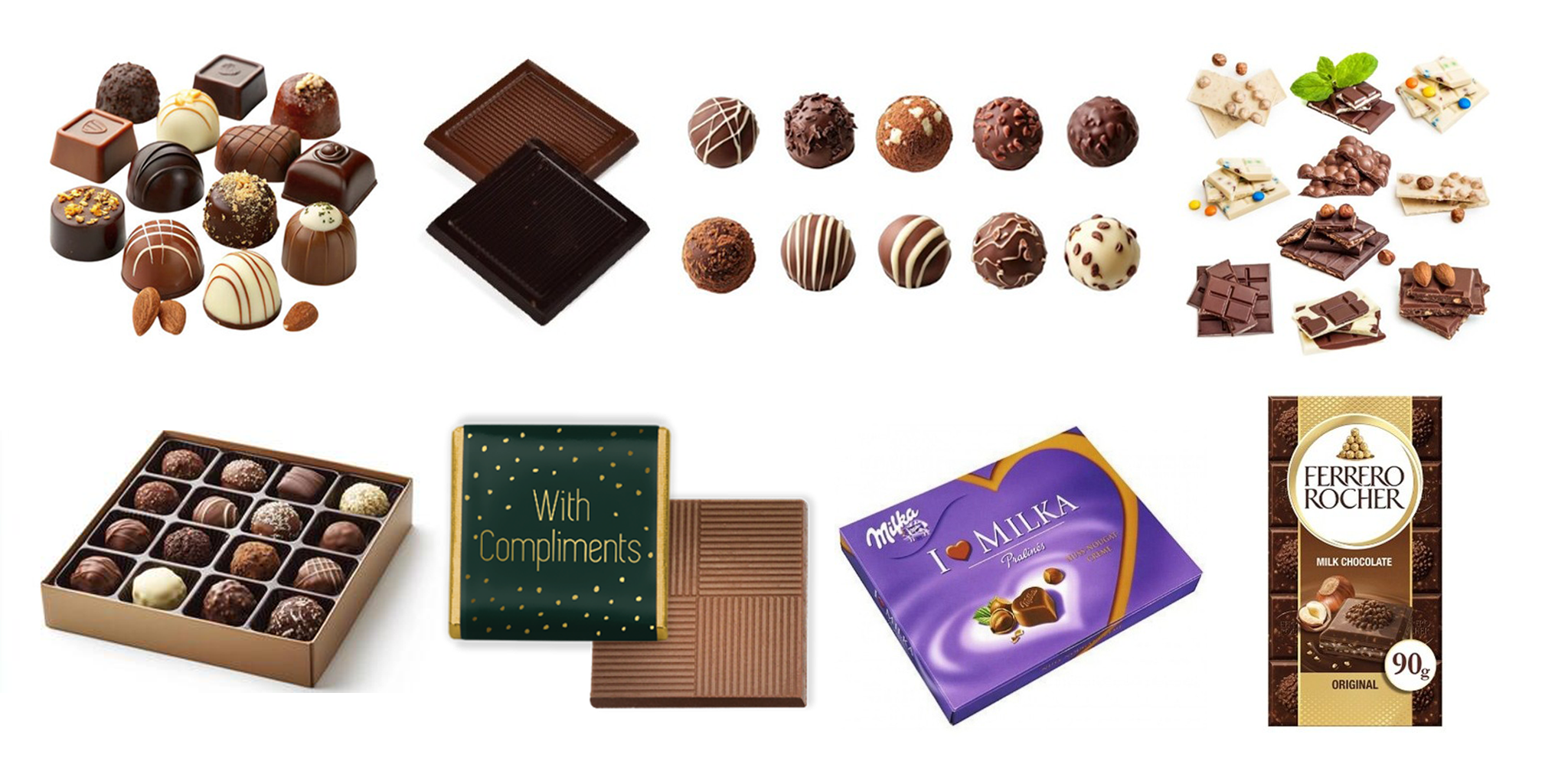 Production of Pralines, Neapolitans, and Tablet Chocolates Products